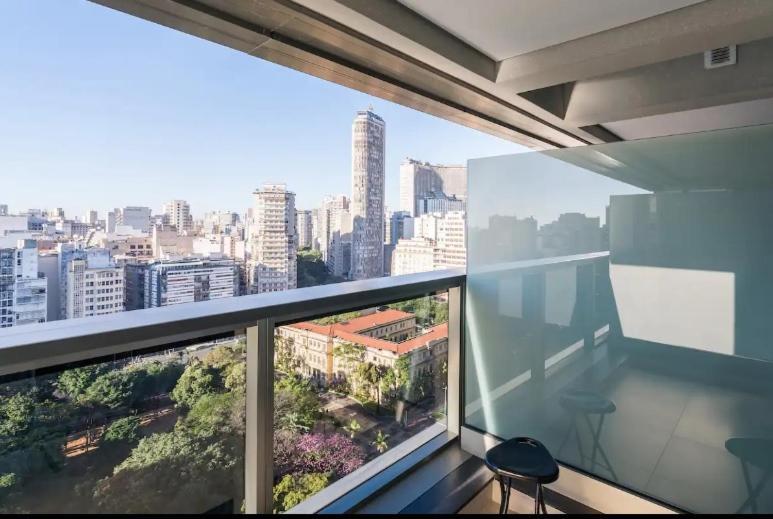 Studio Vista Para Cidade Apartment Sao Paulo Bagian luar foto