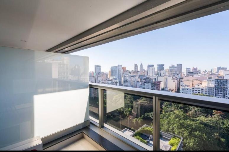 Studio Vista Para Cidade Apartment Sao Paulo Bagian luar foto