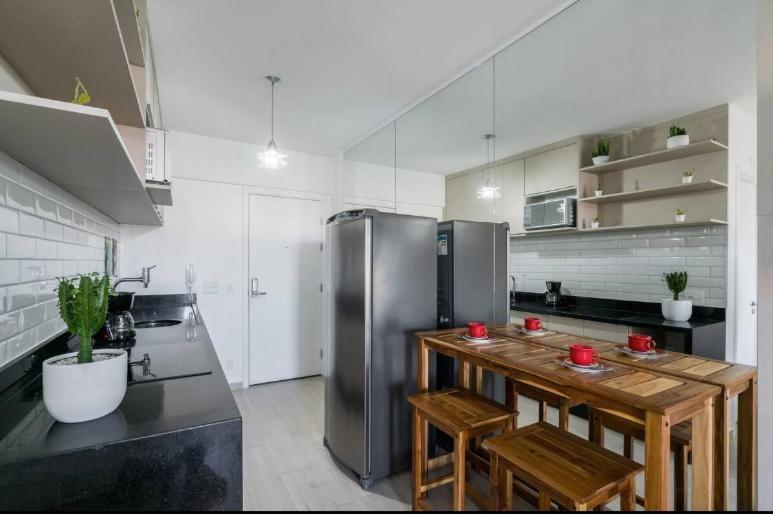 Studio Vista Para Cidade Apartment Sao Paulo Bagian luar foto