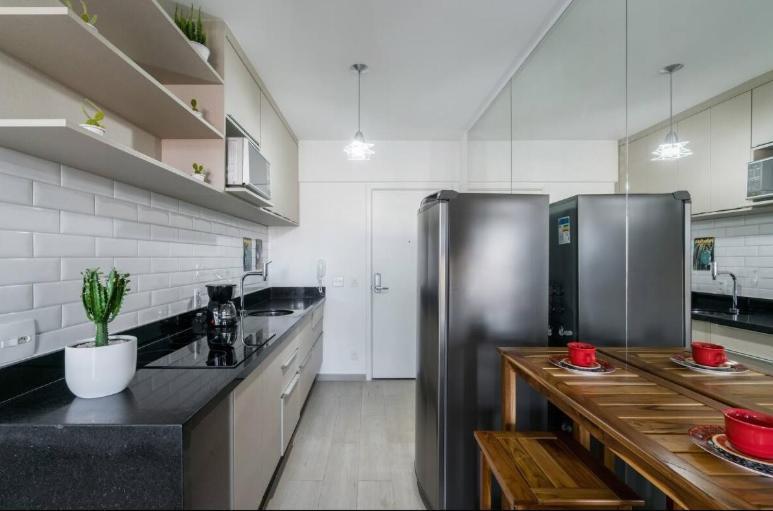 Studio Vista Para Cidade Apartment Sao Paulo Bagian luar foto